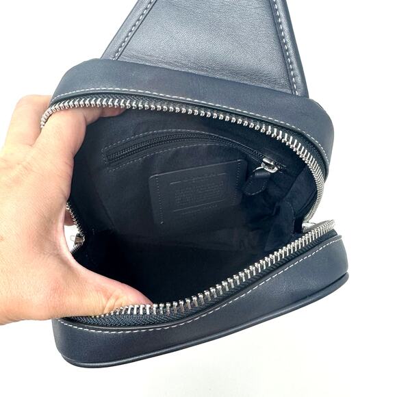 Coach Sullivan Pack With Houndstooth Print Teal Wine CJ588 - Picture 3 of 7